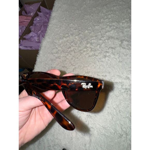 Ray-Ban Classic Tortoise Shell Sunglasses Brown Designer Shades UV Protection - Picture 4 of 6